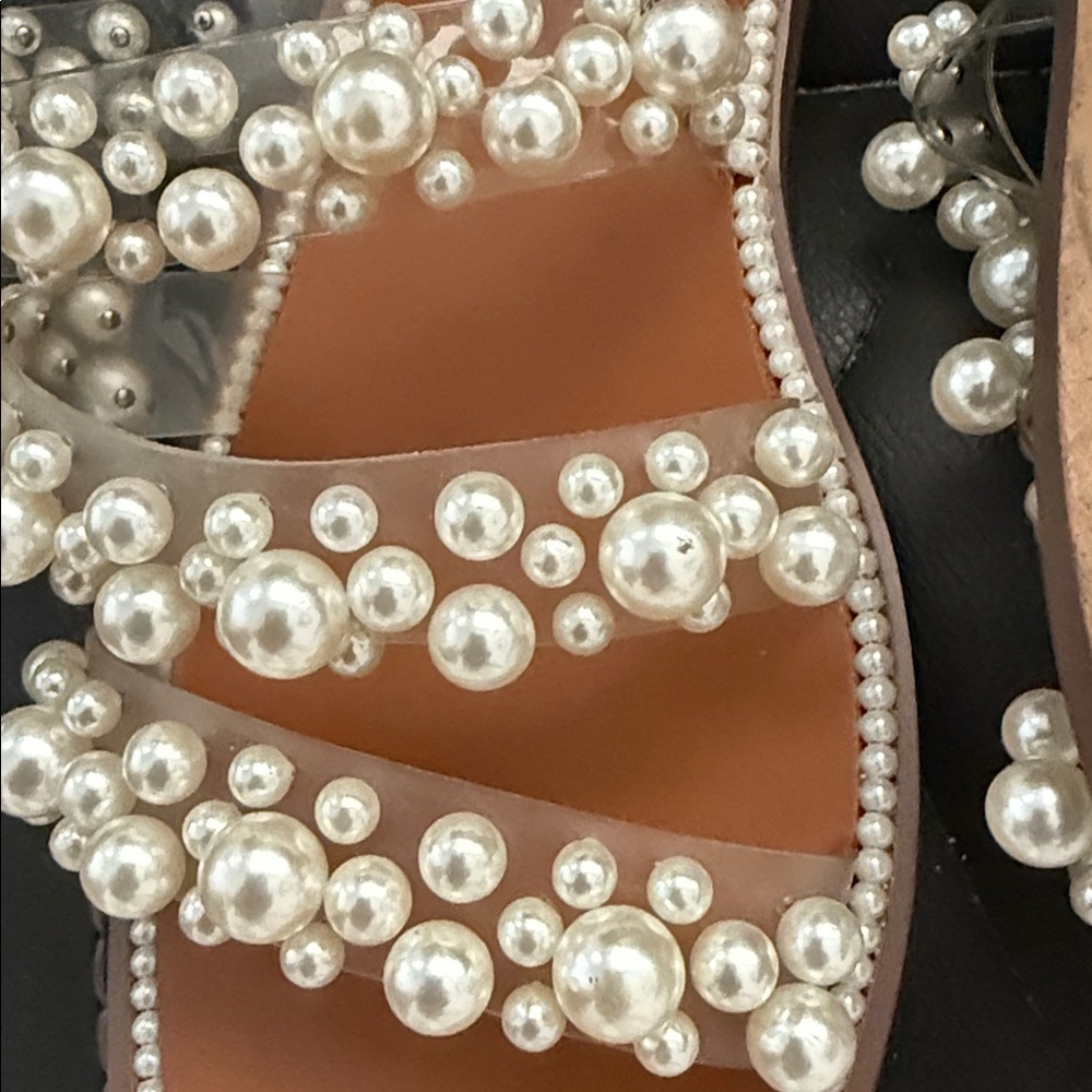 Elegant Pearl-Embellished Sandals Steve Madden